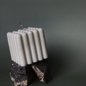 Cube Ribbed Candles | 100% Natural Soy Wax | Handmade