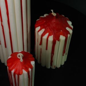 Set of 3 Column Halloween Candles | 100% Soy Wax | Handmade