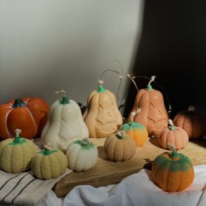 Pumpkin Candles | 100% Rapeseed Wax | Handmade