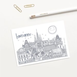 Lausanne, carte postale